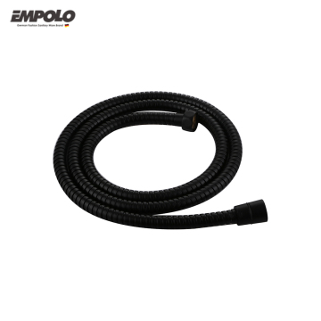 Ultra-Flexible 1.5M PVC Anti-Explosion Black Bathroom Shower Hose