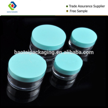 generous design ABS cap make up PETG plastic container lotion cream jar