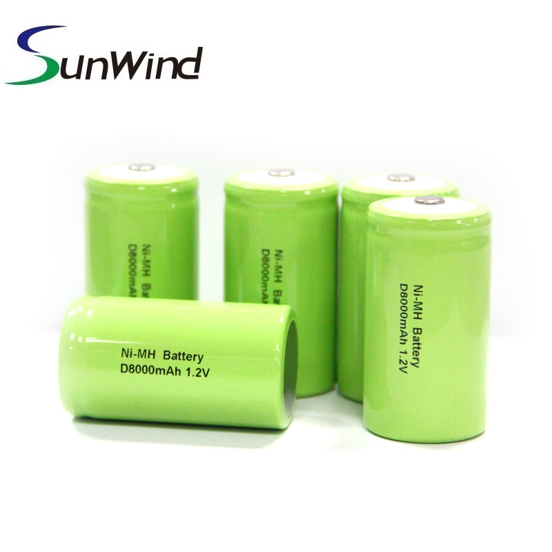 1.2v D size Rechargeable Ni-Mh battery 8000mah