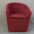 منجد كرسي أريكة النسيج الأحمر أريكة واحدة