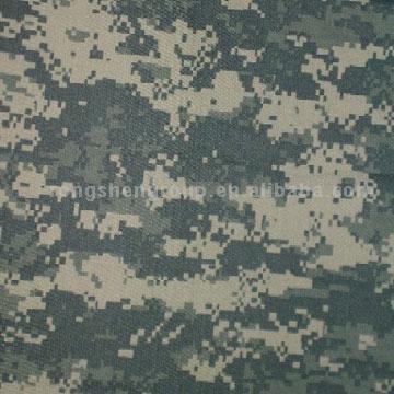 Military Nylon / Cotton Digital Camouflage Fabric