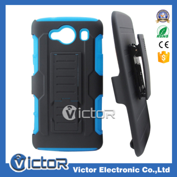NEW ARRIVAL Mobile phone Cool 3in1 clip holster kickstand case for ZTE blade L2 PLUS with belt
