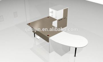 Modern bronze office desk, modern glass office desk