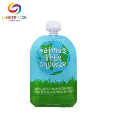 Custom Reusable Stand Up Spout Drink Pouches