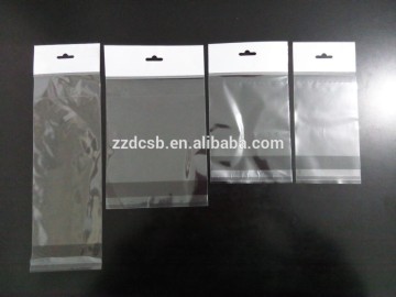 Different sizes of BOPP Header Card Bag With tear off perforation