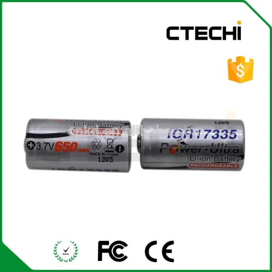 650mAh ICR17335 li-ion battery rechargeble lithium battery