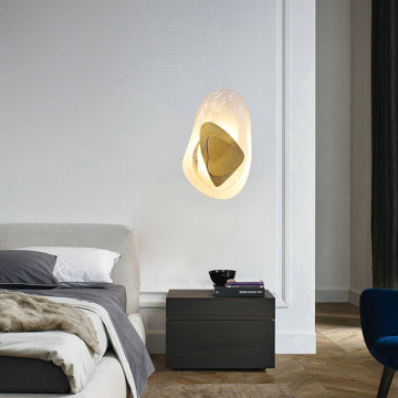 ทันสมัยเรียบง่าย Nordic Gold Wall Light Sconces LED โคมไฟตกแต่งผนังตกแต่ง