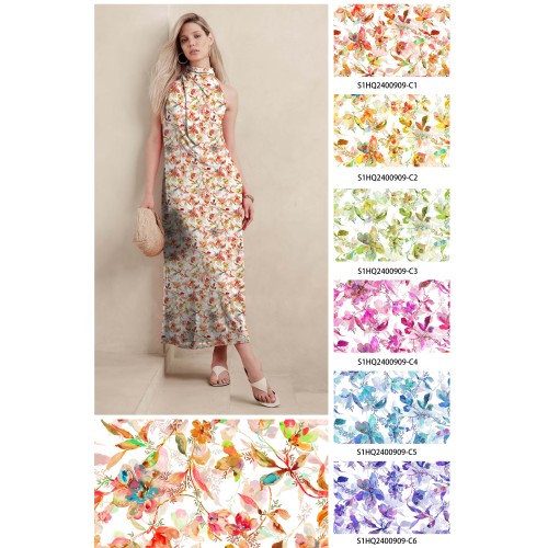 2024 New Designs Good Quality Digital Print Woevn Fabric
