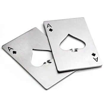 Stainless Steel Credit Card Size Casino Bottle Opener