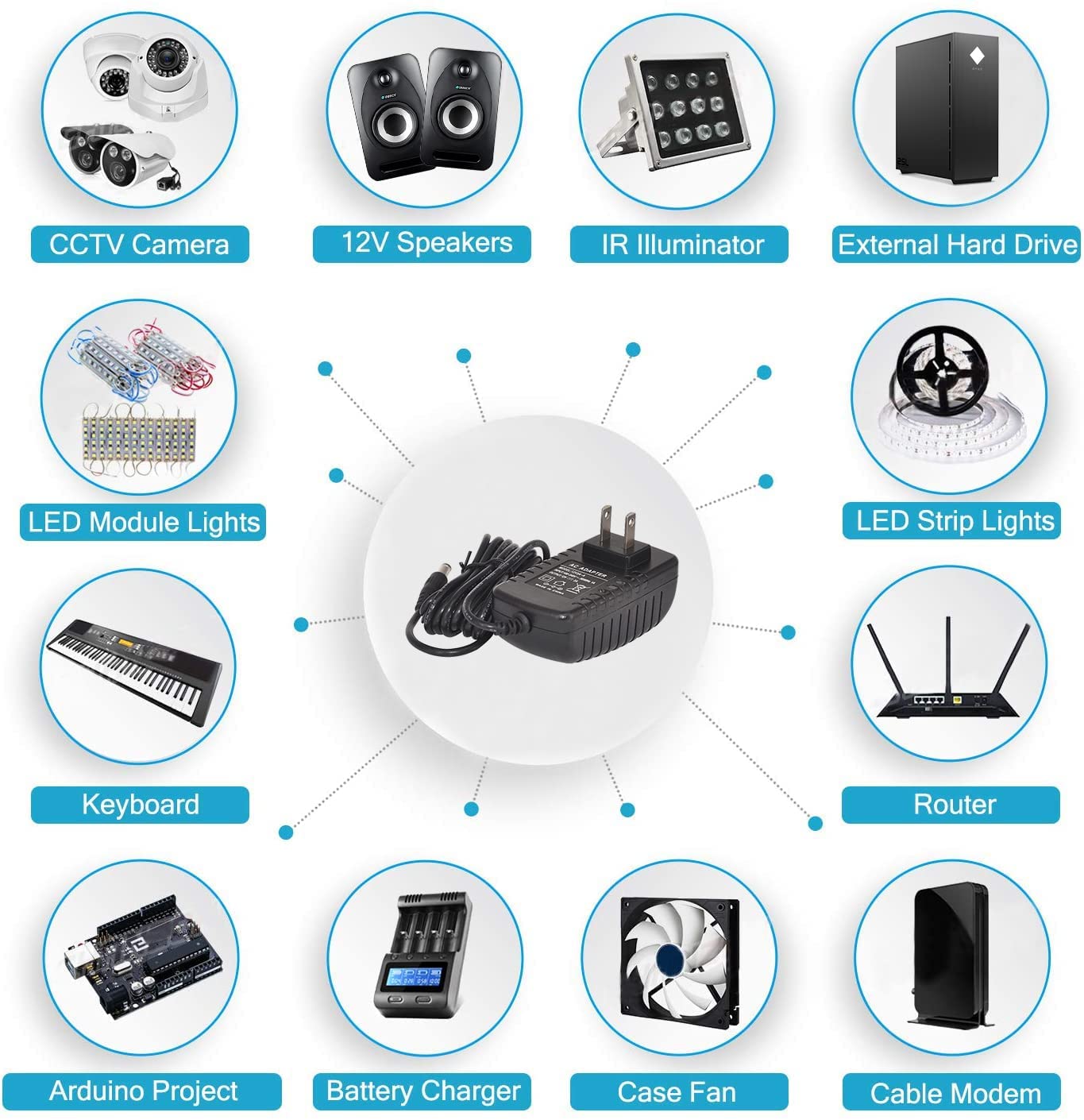 Switching wall charger