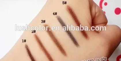 Hot sale permanent Makeup cosmetics free cut eyebrow pencil 5 colors