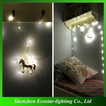 Home decoration led copper wire string lights with remote control