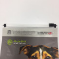 Bolsa de fondo plano con cremallera Bolsas de plástico para alimentos para mascotas