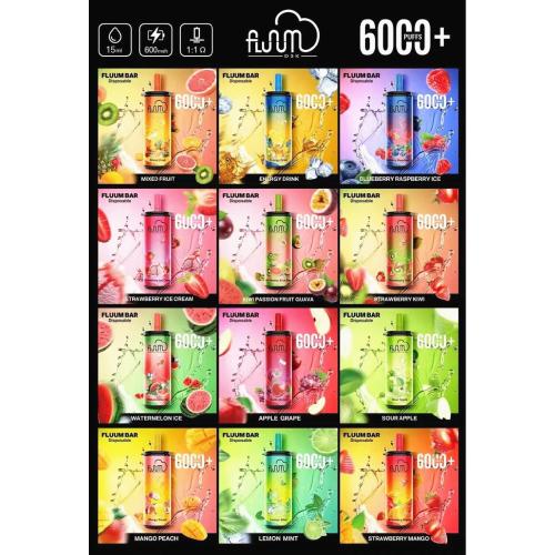 Wholsale Melhor barra de sopro de vape descartável 6000 puffs