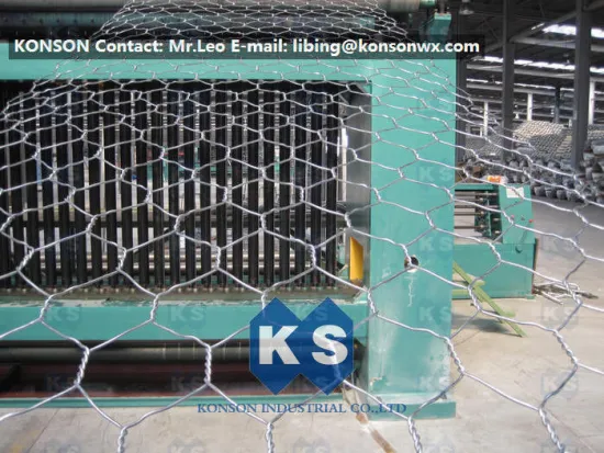 Higher Efficiency Hexagonal Wire Mesh Hexagonal Wire Netting Machine With Overload Protect Clutch