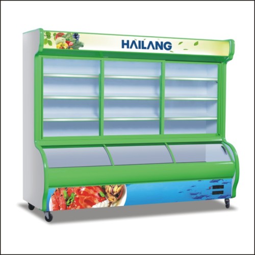 Gabinete de exhibición del gabinete del congelador para el supermercado del restaurante