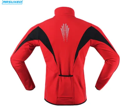ARSUXEO 15K Breathable Wicking Winter Cycling Clothes with Back Pockets