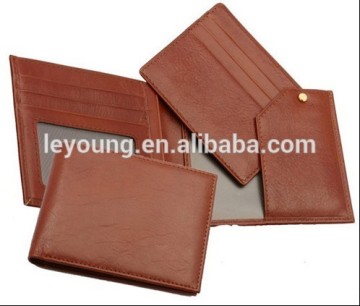2016 Fashion PU Leather Brown Wallets for Business Men