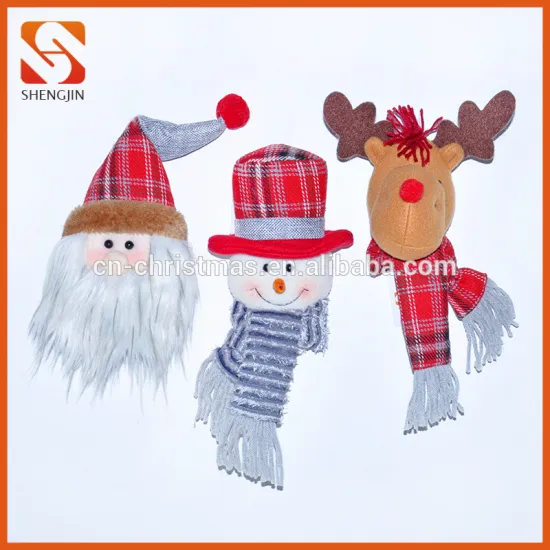 Xmas Tree Hanging Ornament Set of 3 Santa Rag Doll