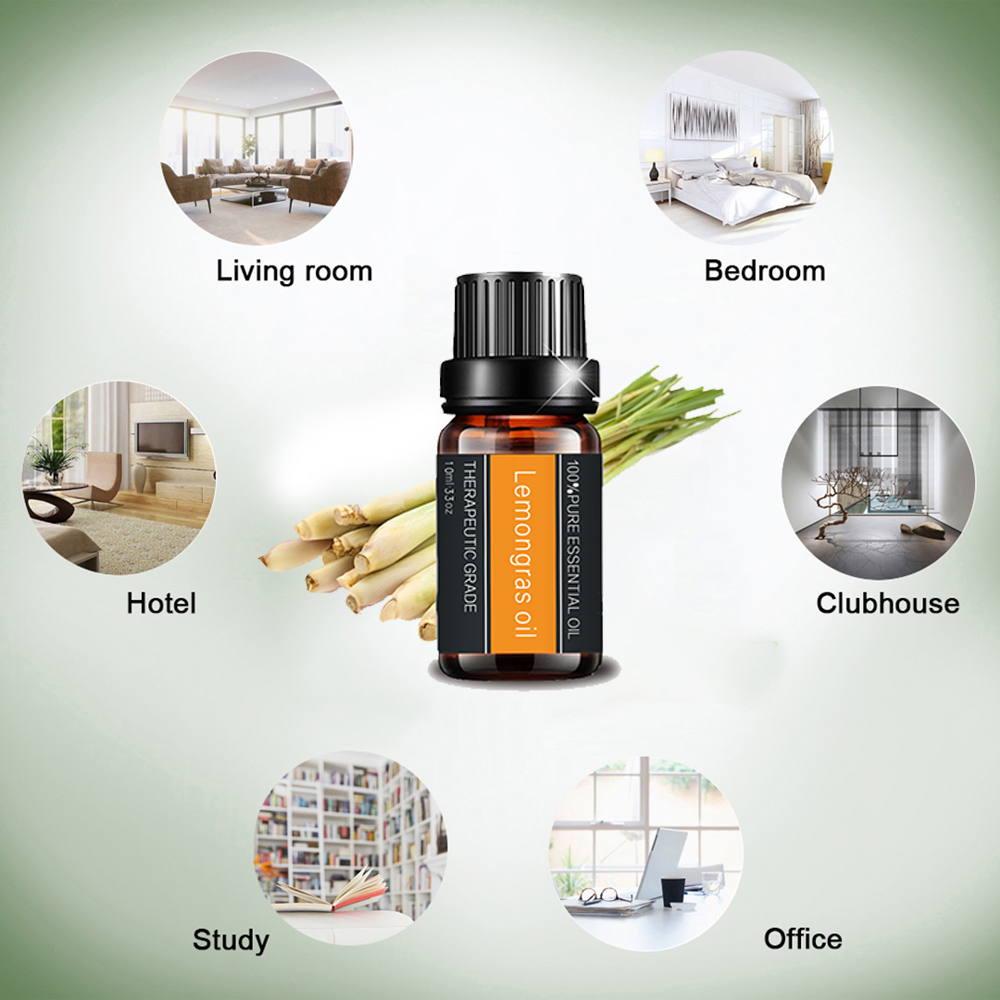 100% Natural Lemongrass Essential Oil for Skin Care