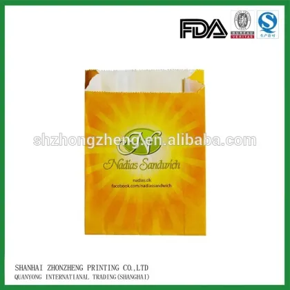 Chicken Wings,Medium Fries food packaging bag
