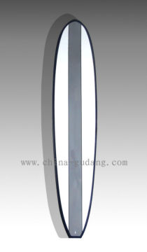 Gray design fiberglass Long surfboard