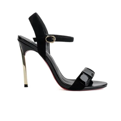 Gold heel high heel good quality sandals