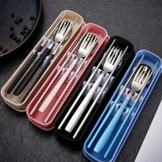 Travel Portable 304 Stainless Steel Tableware Set