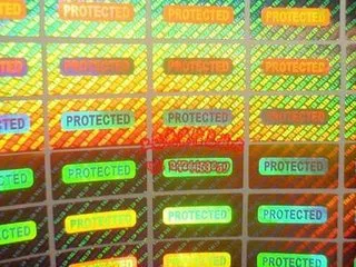 holographic dot-matrix sticker label