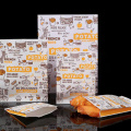 Fries and snacks flat mouth greaseproof paper bag