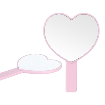 Custom Heart Round Square Shape Logo Cosmetic Mirrors with Handle