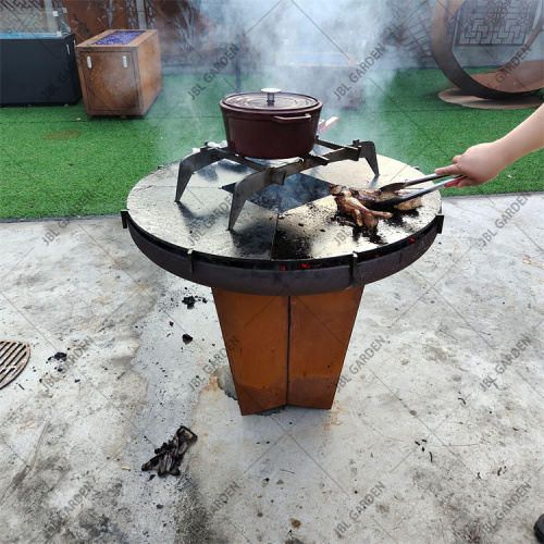 Corten Steel Bbq Outdoor Kitchen Corten Steel BBQ Grill Factory