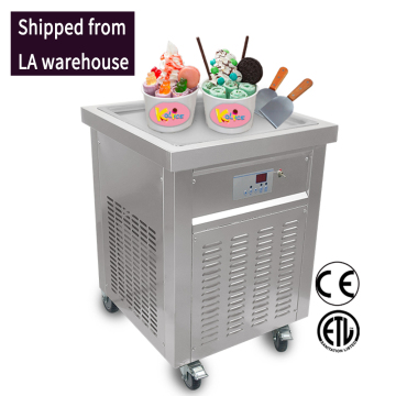 Free Shipping & Tax Included: 55cm Flat Square Pan Fried Ice Cream Machine