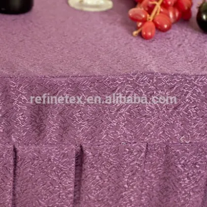 Beautiful square decorative table skirt