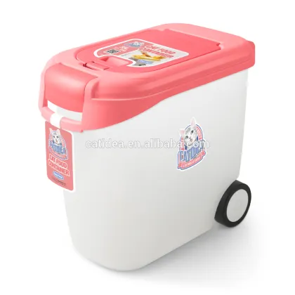 Cat food container, pet food box, pet food bin, pet products