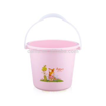 High quality carton large capacity home PP plastic bucket with handle
