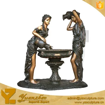 Brass Water Fountain with lady statue GBF-E093V
