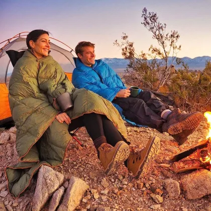 outdoor travel blanket puffy camping blanket