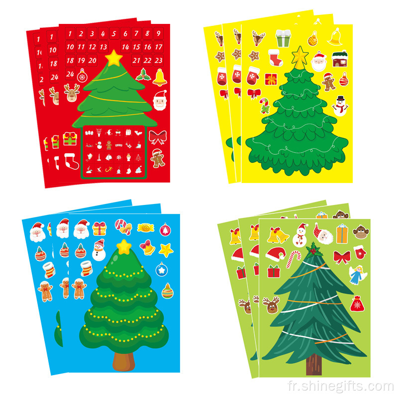 3d Children’s Dectiachable Decorative Christmas Stickers