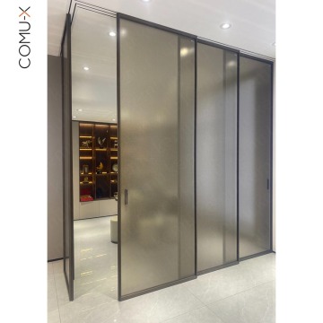 Sound Insulation Sliding Aluminium Partition Doors for Home & Office