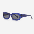 Rectangle Full-rim Acetate Unisex Sunglasses 23A8094
