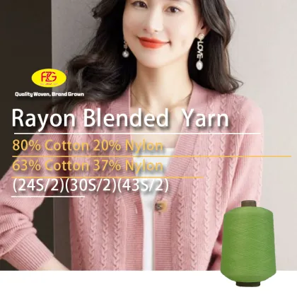 Durable Rayon Blended Cotton Yarn for Knitting