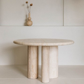 Mesa de café de mármol minimalista de lujo piedra natural