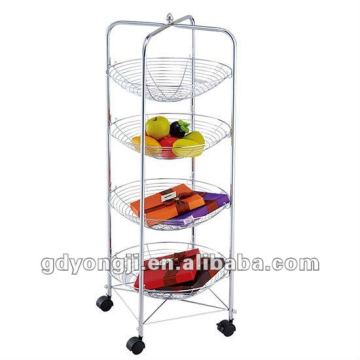 KD-140RCS 4 TIERS CHROME PLATED IRON BASKET