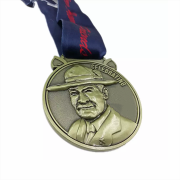 Copper award custom 3d character medals