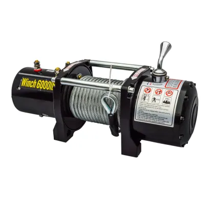 Electric Winch for Boats, Cars, Trucks, ATVs, and UTVs - 9500lbs Pull Capacity, 12V/24V/48V