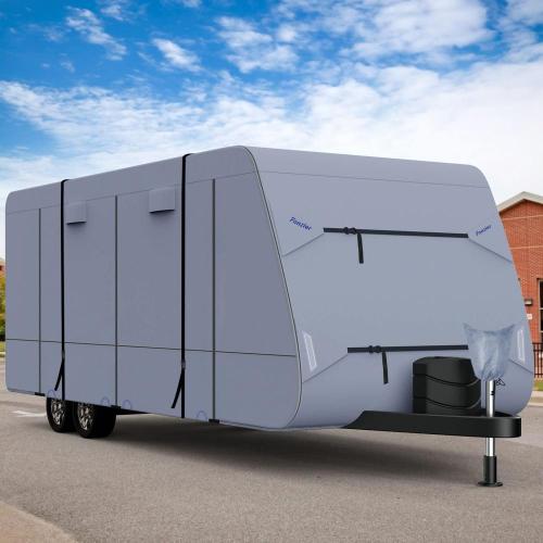 Upgraded Waterproof Travel Trailer RV Cover Windproof