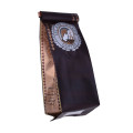 New Design Large Eco Kraft Paper Zipper Flat Bottom Coffee Bag with Valve