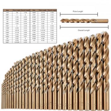 Bit khoan xoắn chất lượng cao bằng thiếc HSS