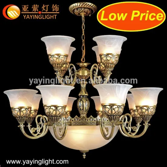 Low price classic lamp shade,classic golden lamp,chandelier pendant lamp